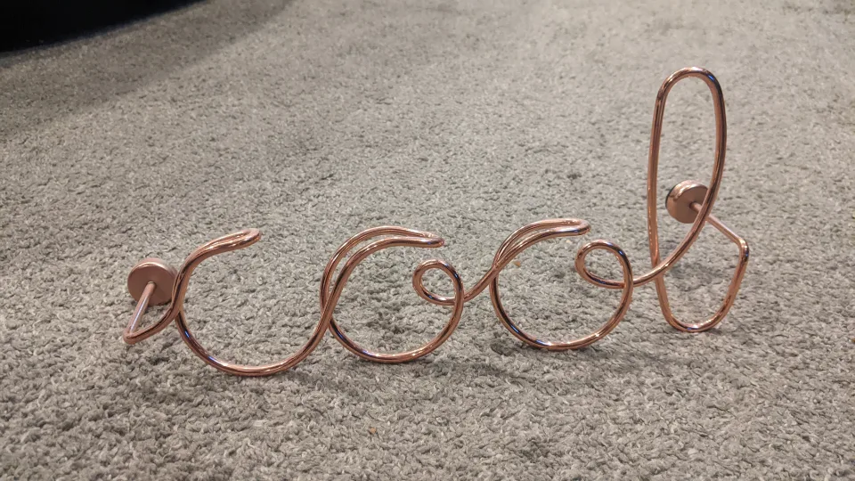 "Cool" rose gold wall decal/sign thumbnail