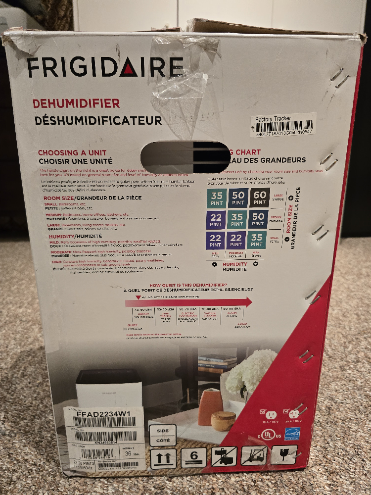 Frigidaire 22 Pint Dehumidifier - photo 2
