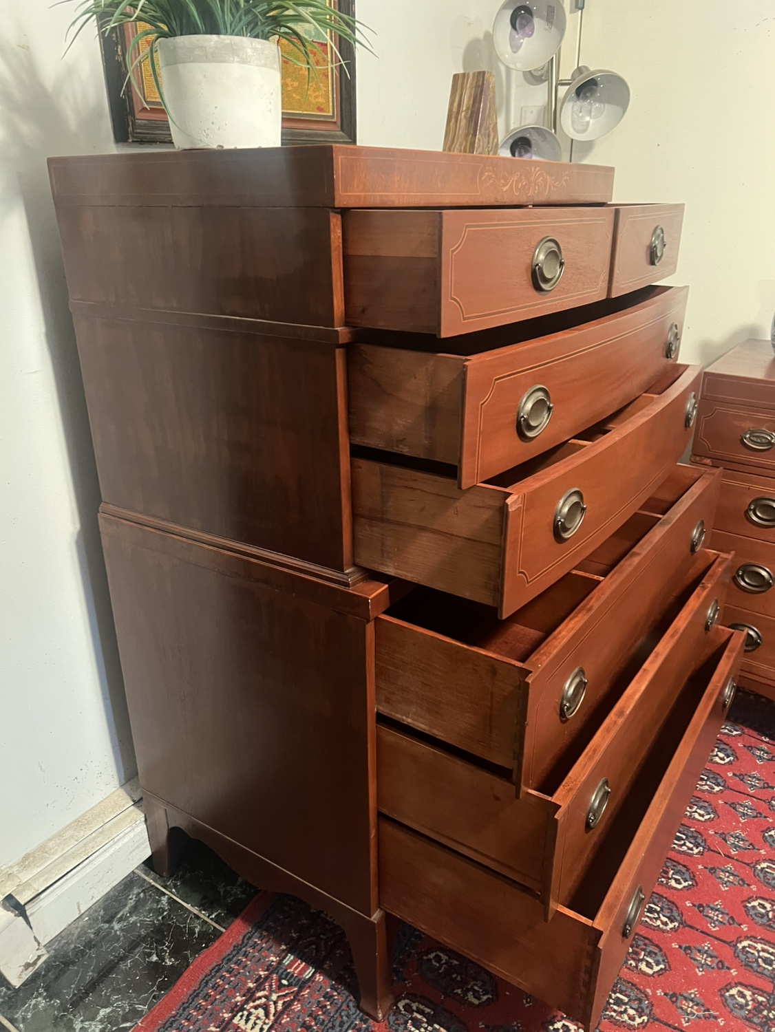 Cheery Red Vintage Wooden Chest & Dresser - Delivery Extra - photo 4