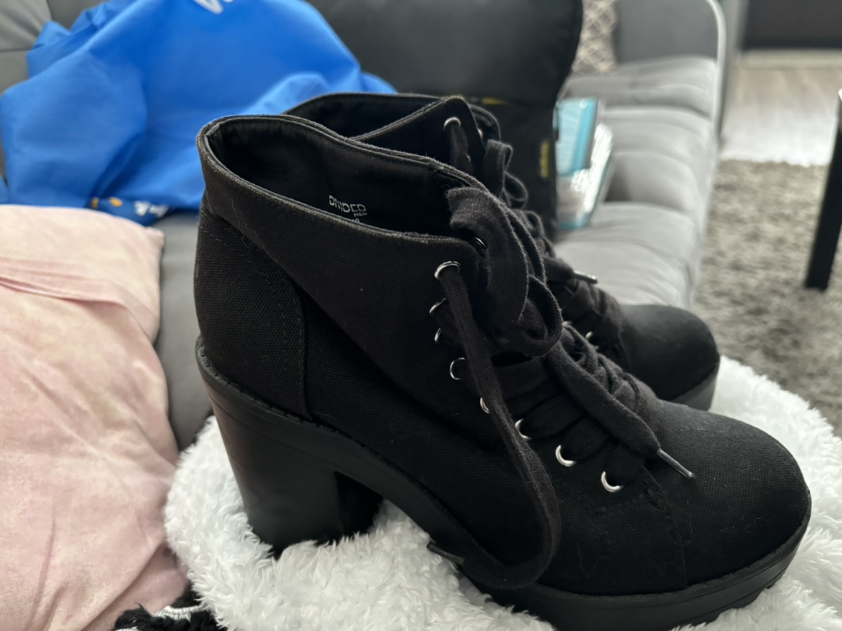 Black Buckle Boots