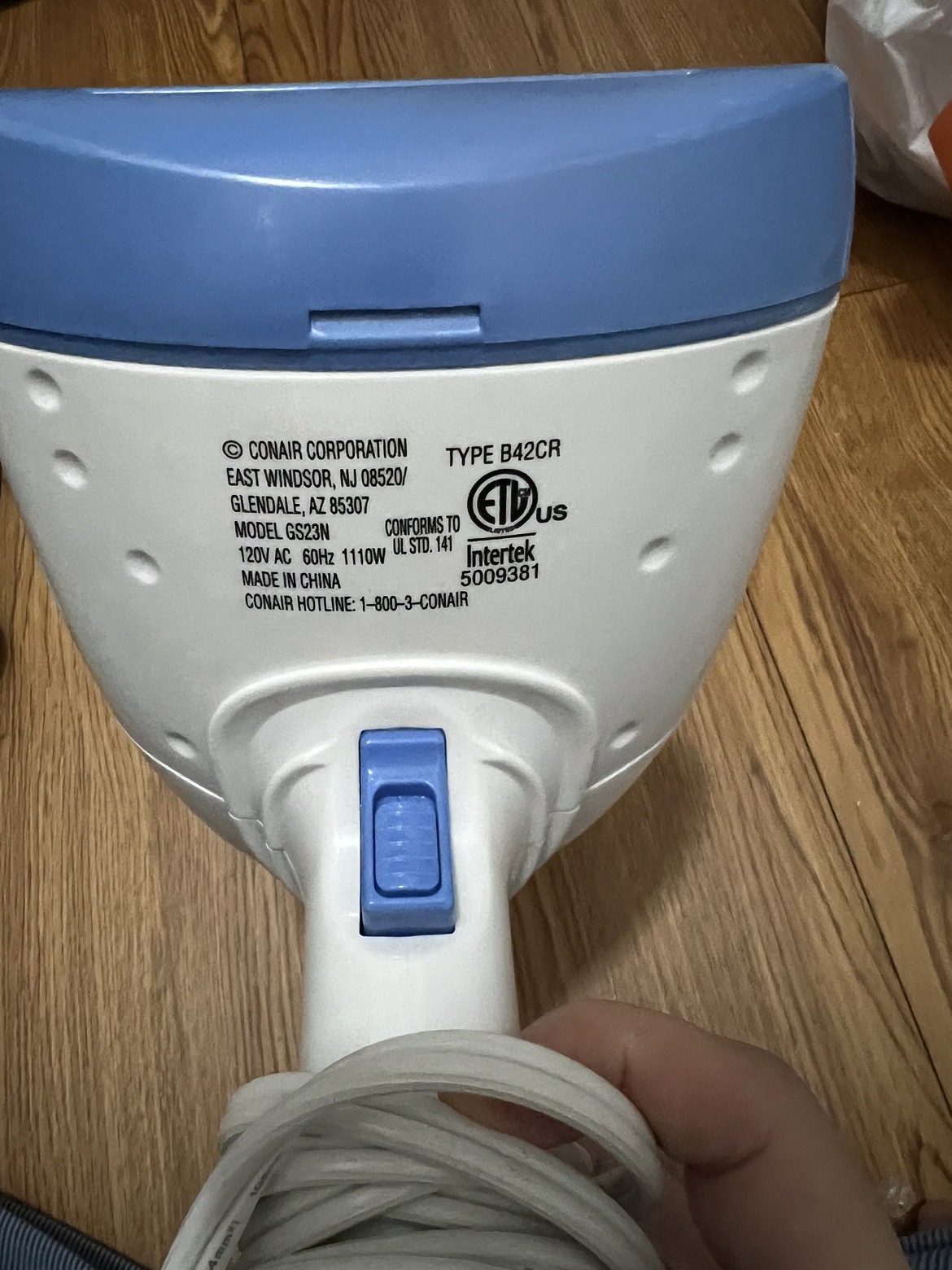 Conair Handheld Garment Steamer - photo 3