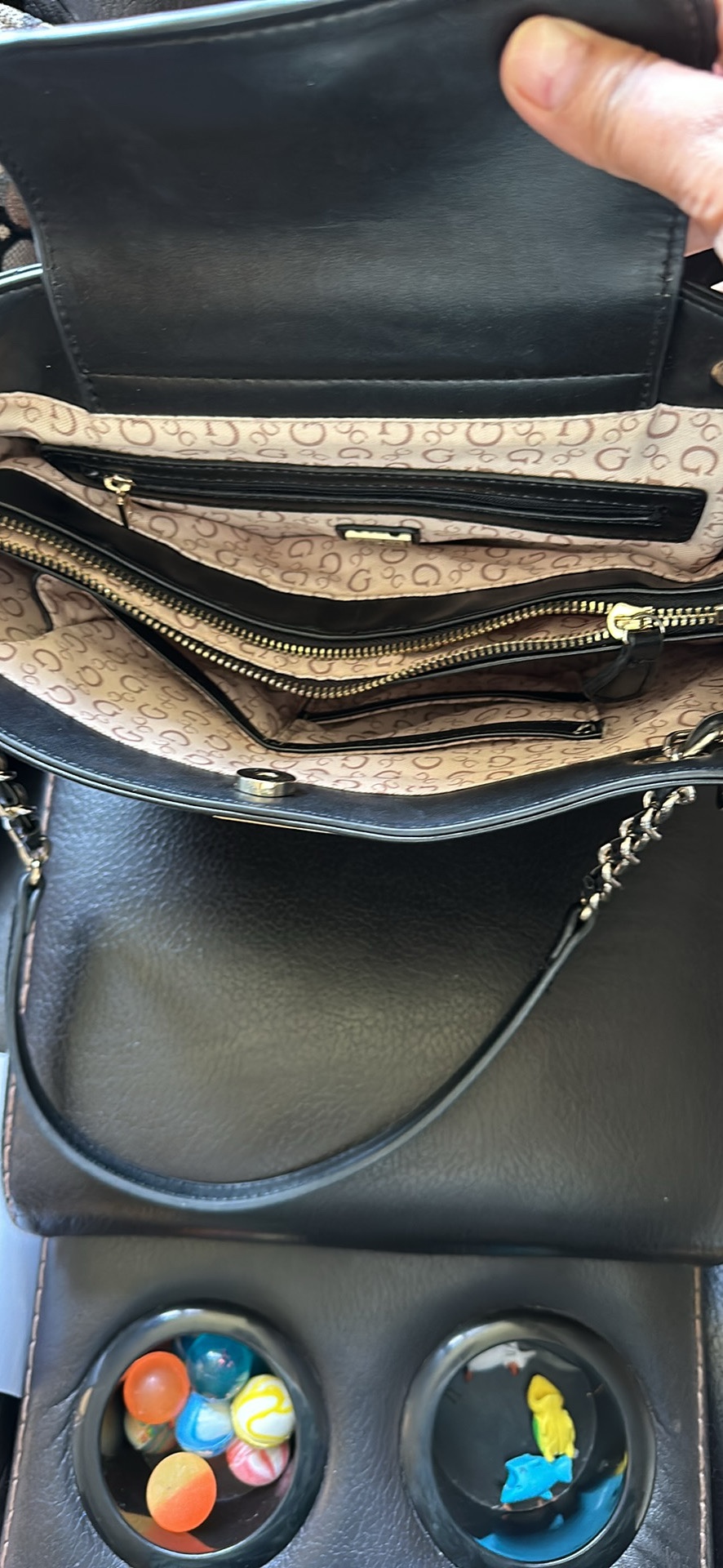 Guess Black Quilted Tote Bag - photo 2