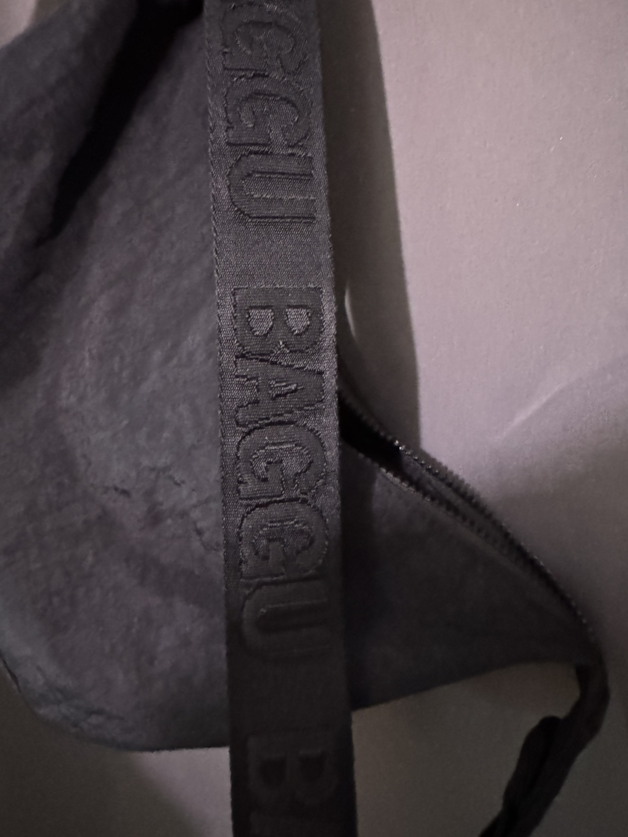 Baggu black medium nylon crescent bag - photo 3