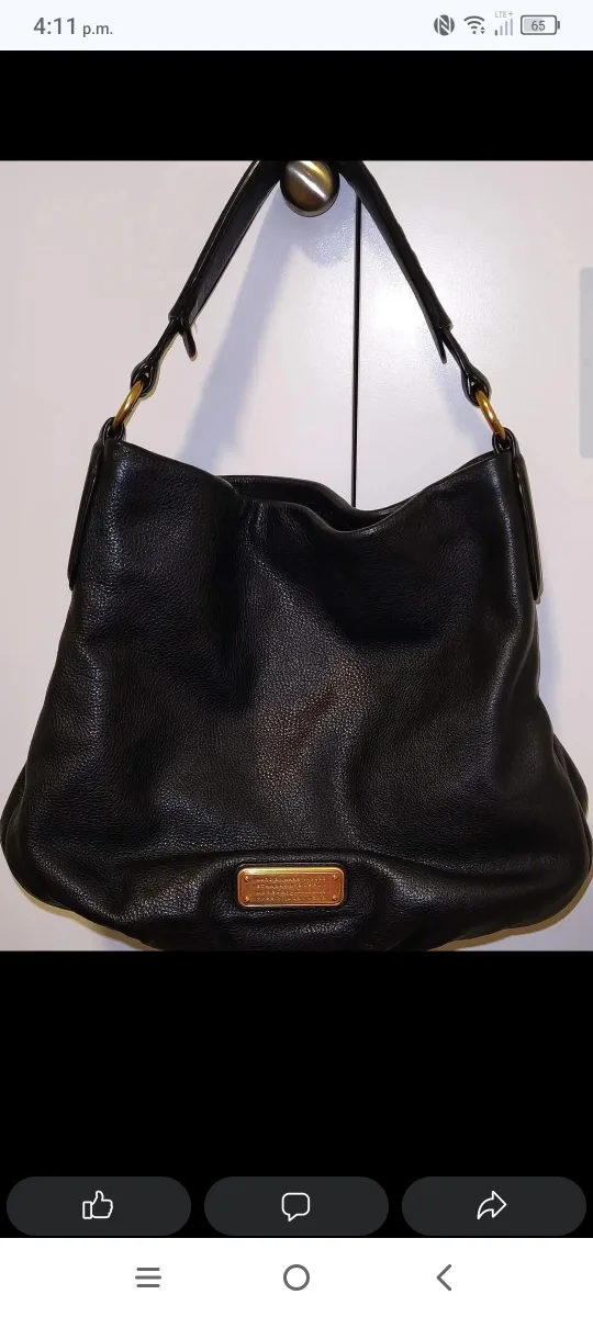 Marc by Marc Jacobs Black Leather Bag with crossbody strap! thumbnail