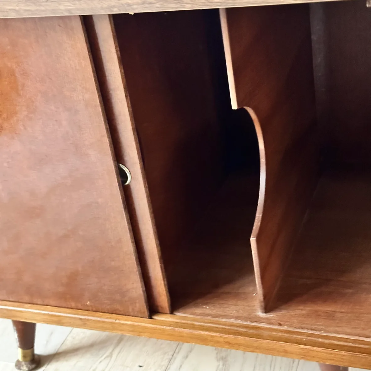 Mid-Century Modern Sliding Door Cabinet image indicator(10)