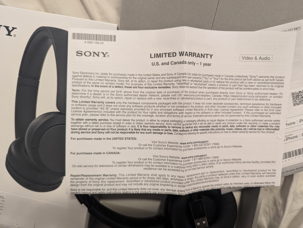 Sony WH-CH520 Wireless Headphones