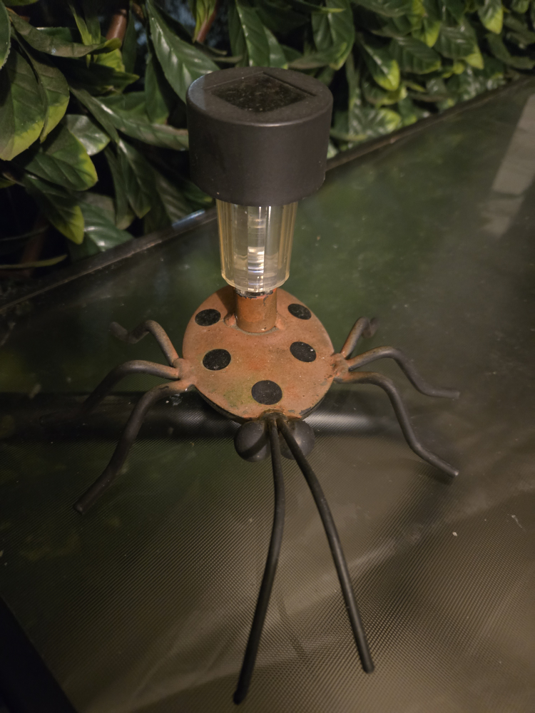 Solar Powered Ladybug Garden Light