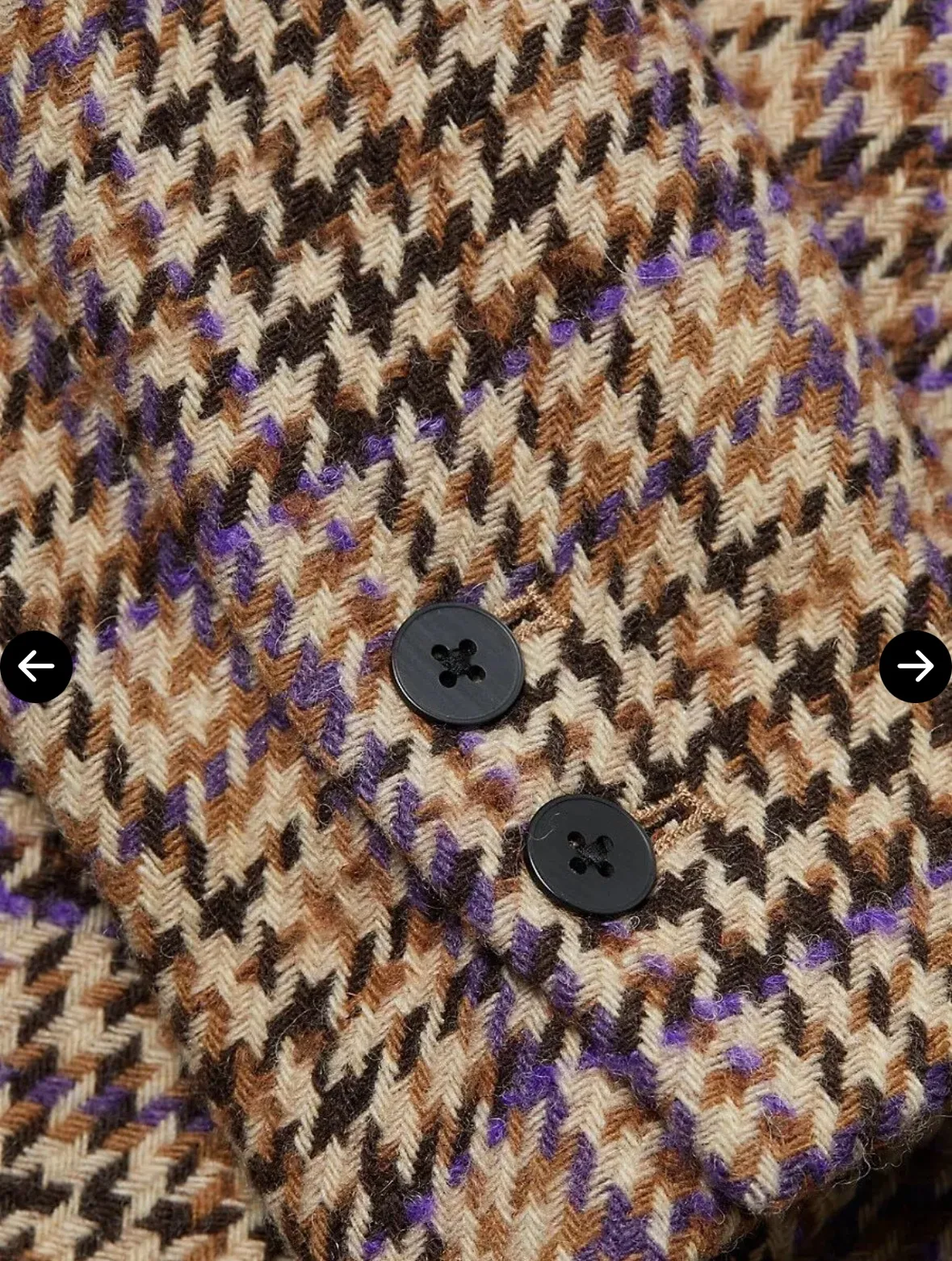 L'AGENCE  Chamberlain Tweed Blazer - Tan Multi Twill Plaid image indicator(6)