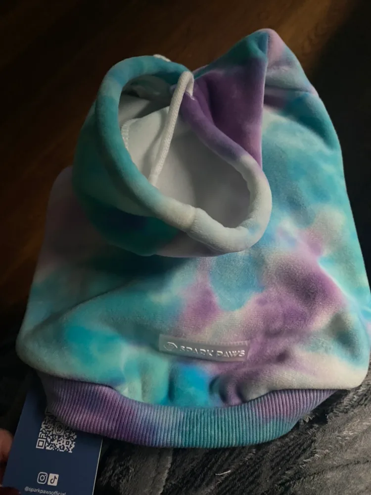 Spark Paws Tie Dye Dog Hoodie image indicator(2)