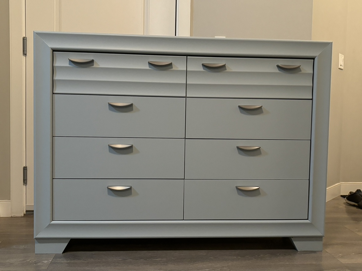 Grey Dresser - 8 Drawers