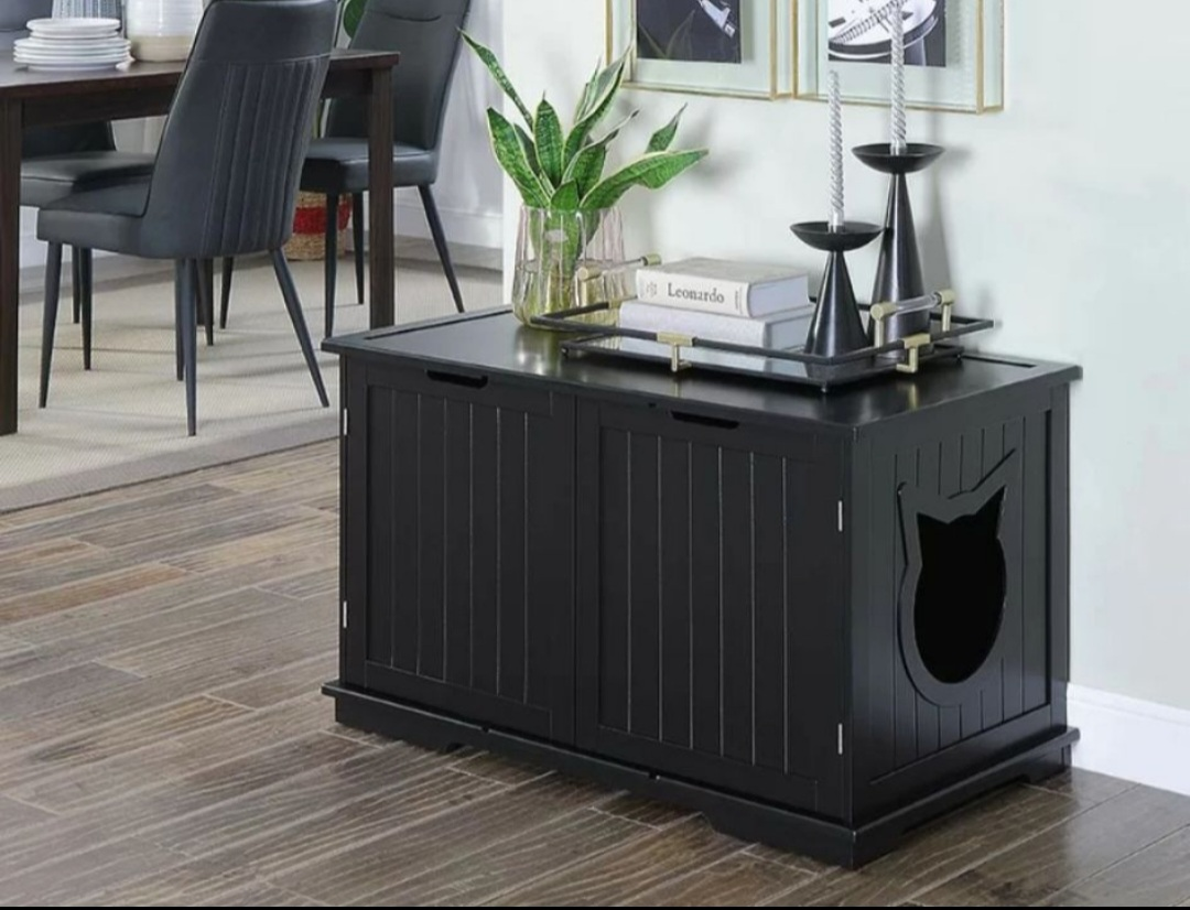 Litter box cabinet