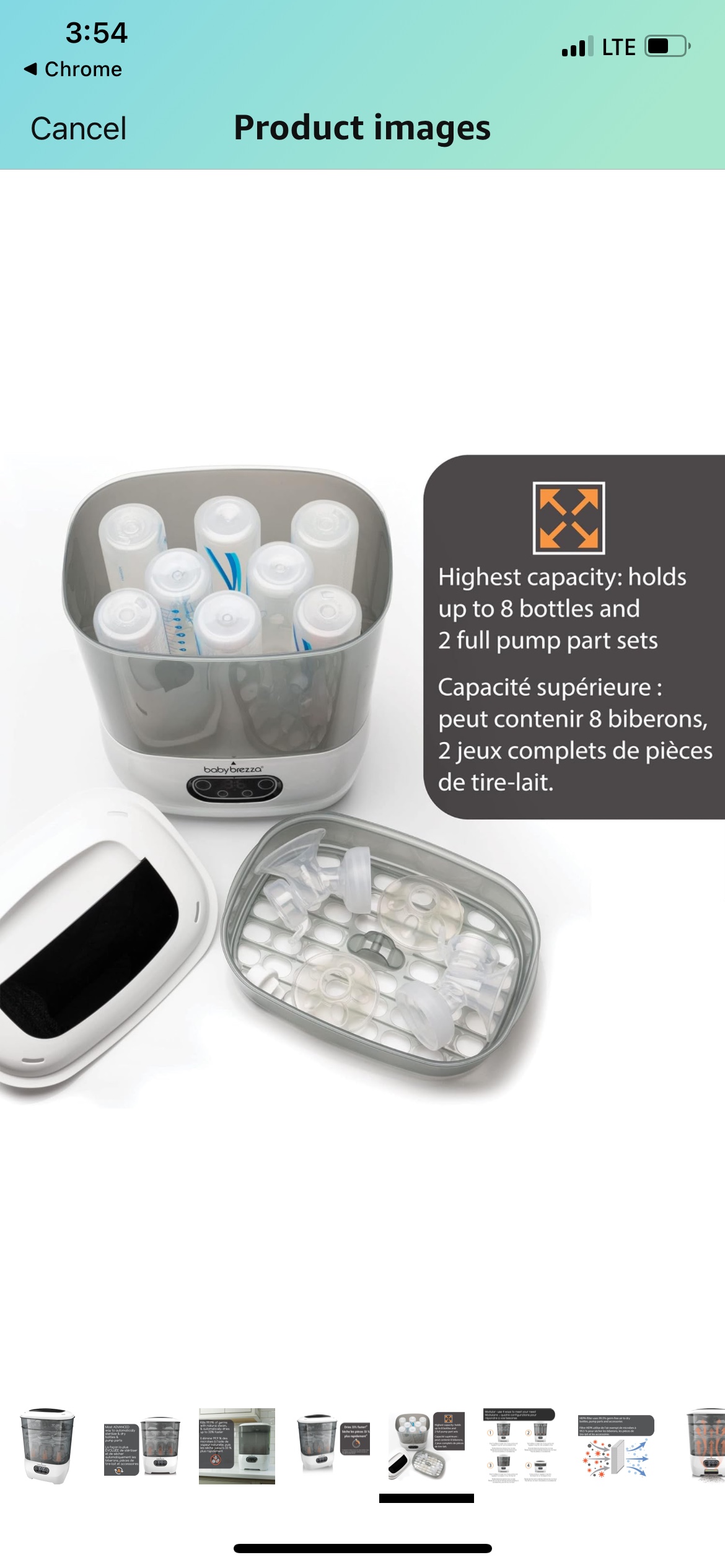 Baby Brezza One Step Baby Bottle Sterilizer and Dryer - photo 2