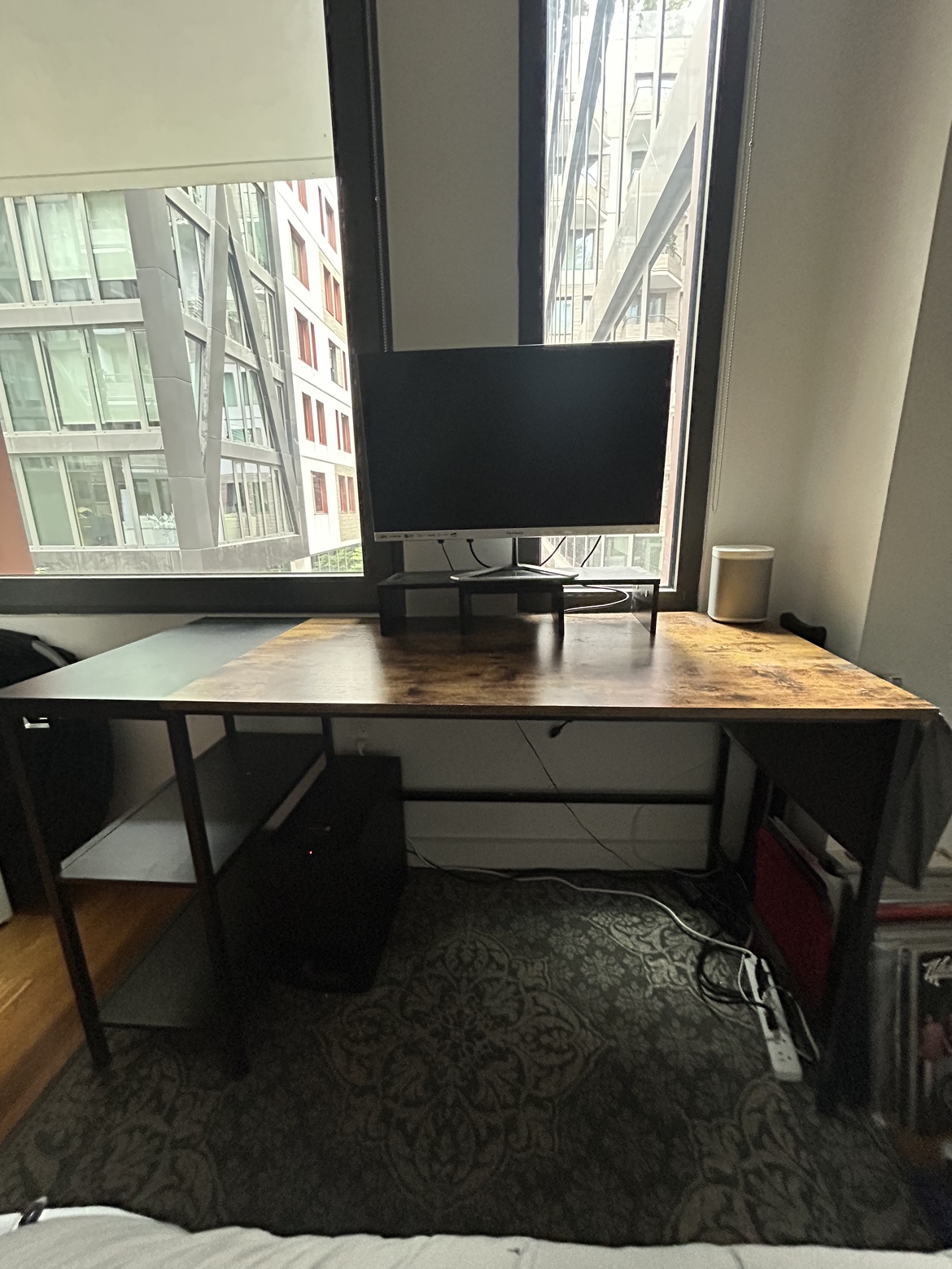 Computer Desk with side storage