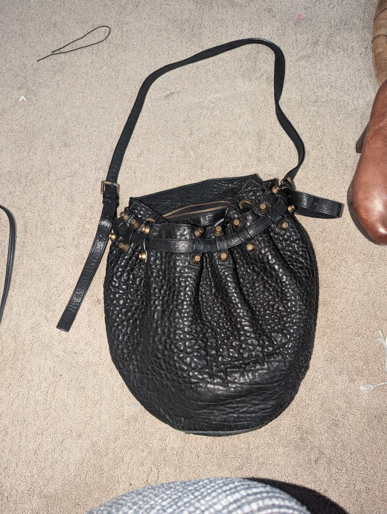 Alexander Wang Studded Black Leather Bag
