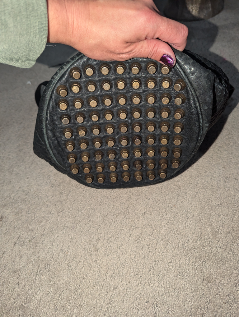 Alexander Wang Studded Black Leather Bag - photo 4