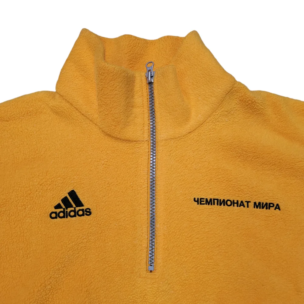Gosha Rubchinsky X adidas 1/4 zip fleece Yellow Medium image indicator(7)