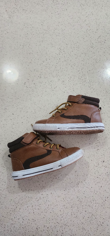 Brown Toddler Boys' High Top Sneakers - Size 13