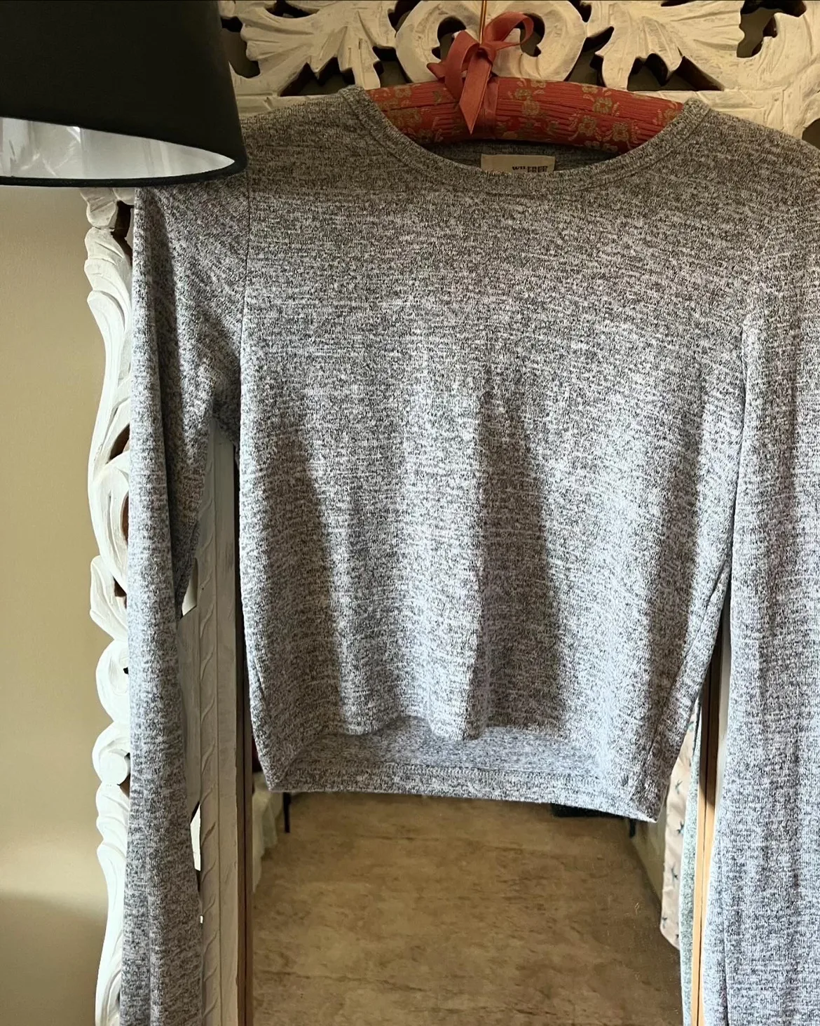 Wilfred Free Grey Crop Top Size Small thumbnail