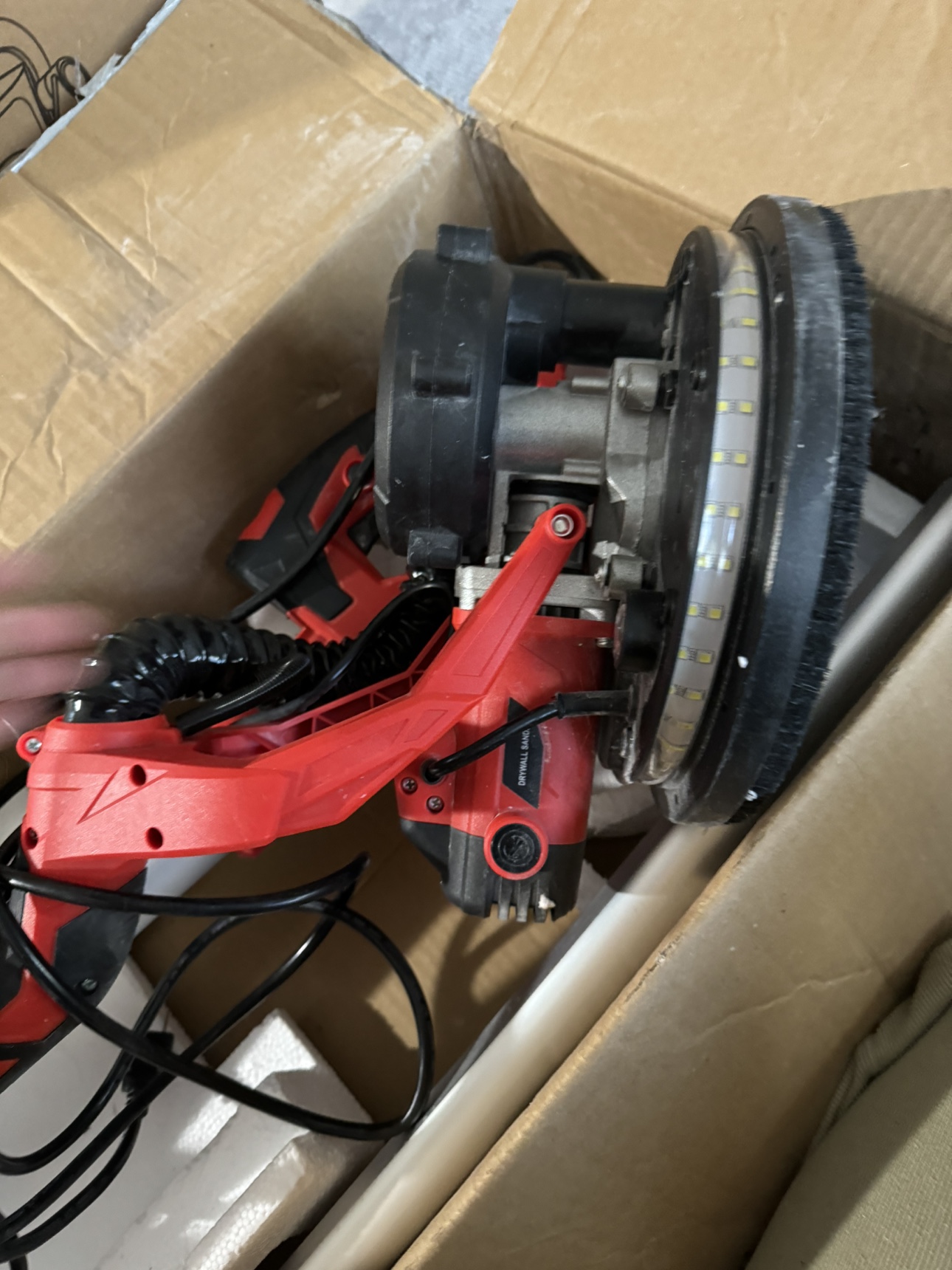 New drywall sander with LED light