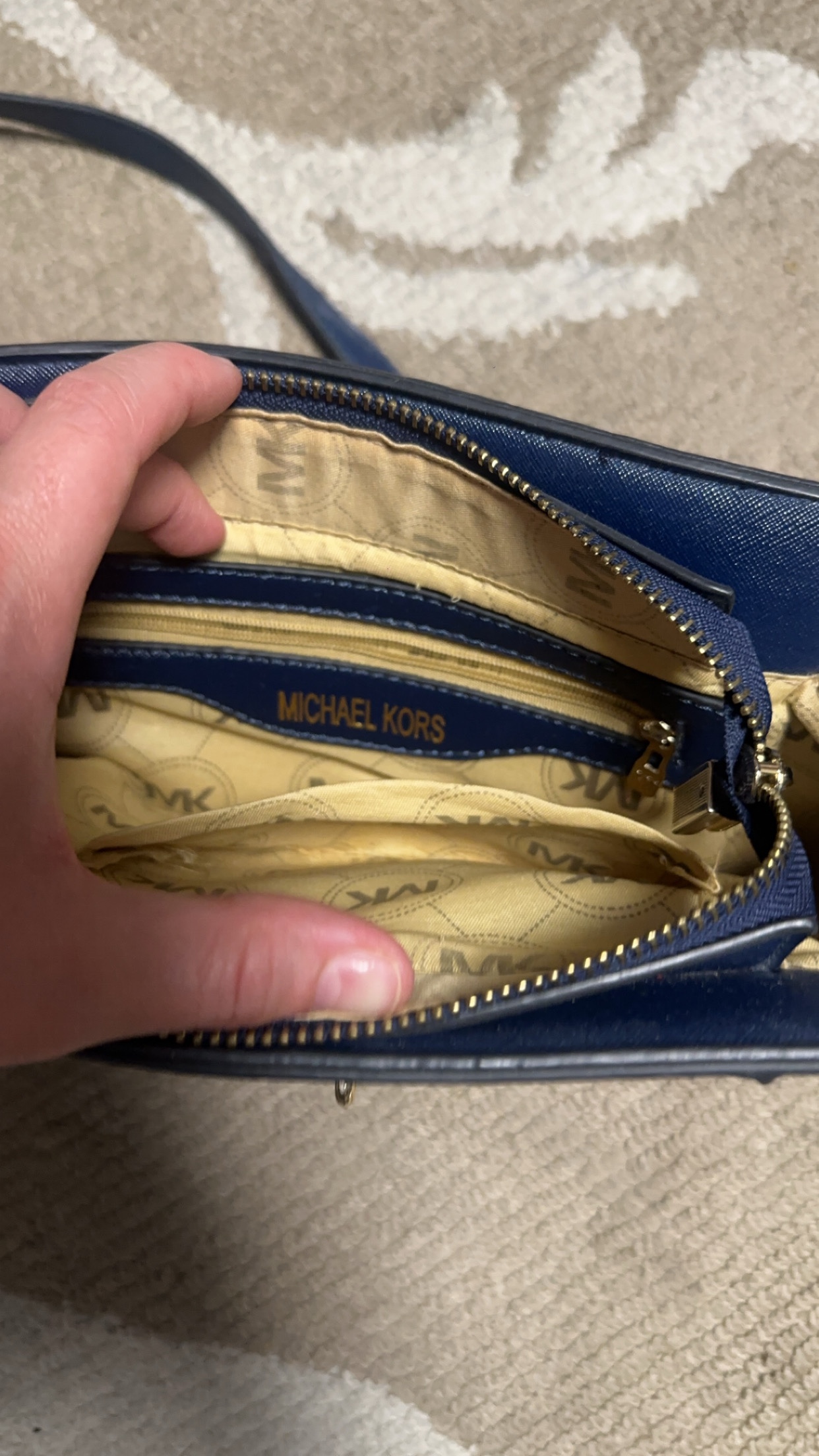 Michael Kors Navy Blue Crossbody Bag - photo 3