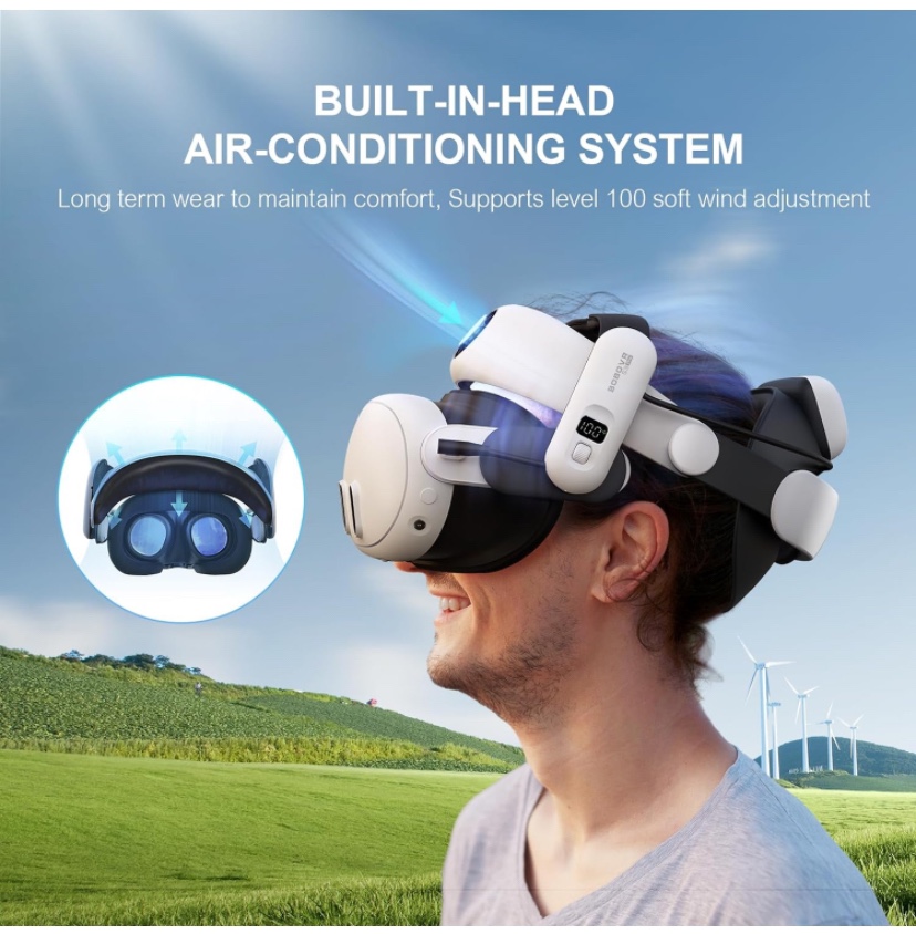 Reality Headset with Built-in Fan and 20W Fast Charging. - New