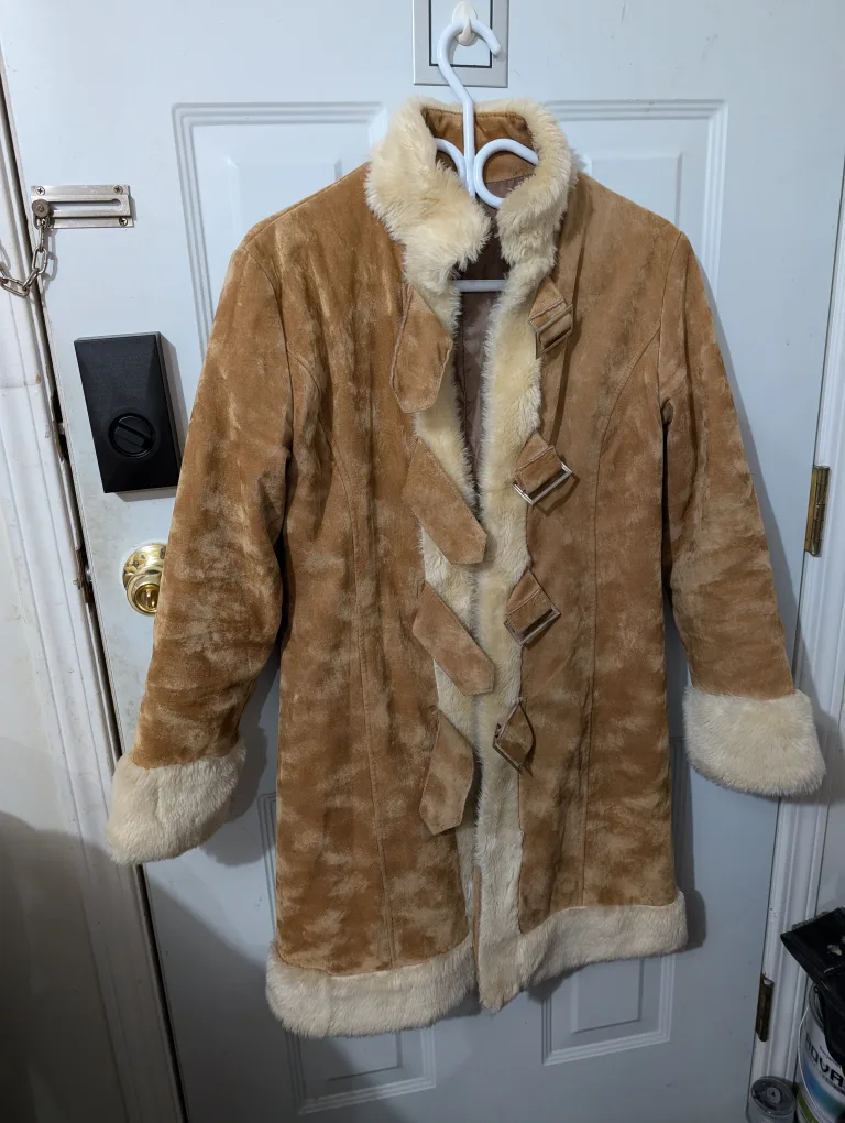 Suede Jacket with Fur Trim image indicator(2)