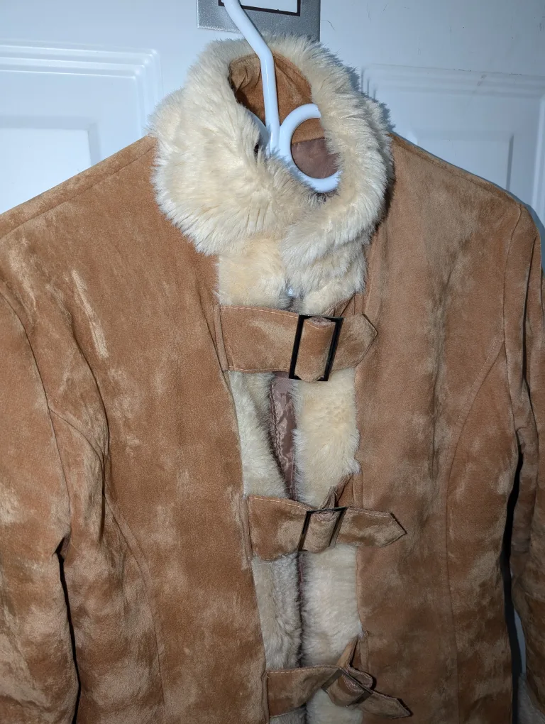 Suede Jacket with Fur Trim image indicator(3)
