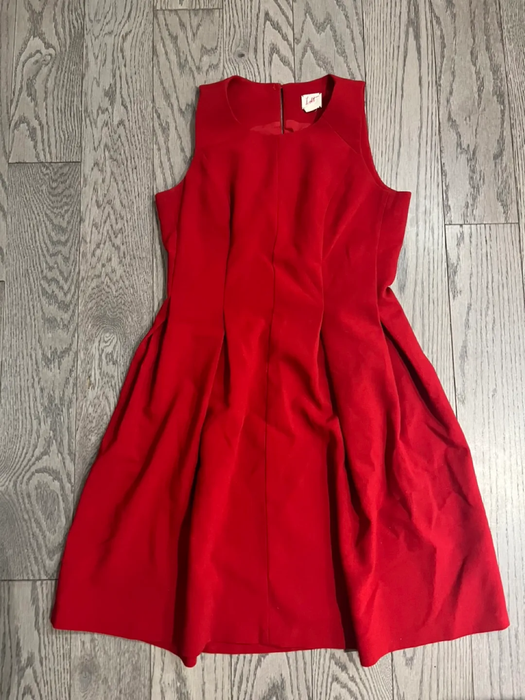 MOVINGSALE-Ann Taylor Red Fit and Flare Dress thumbnail