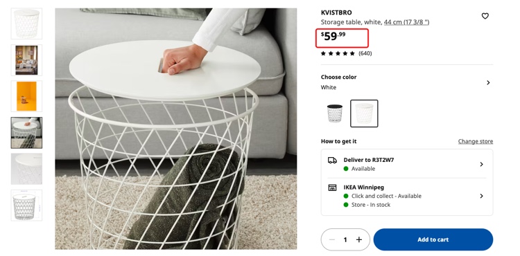 IKEA Kvistbro Storage Table