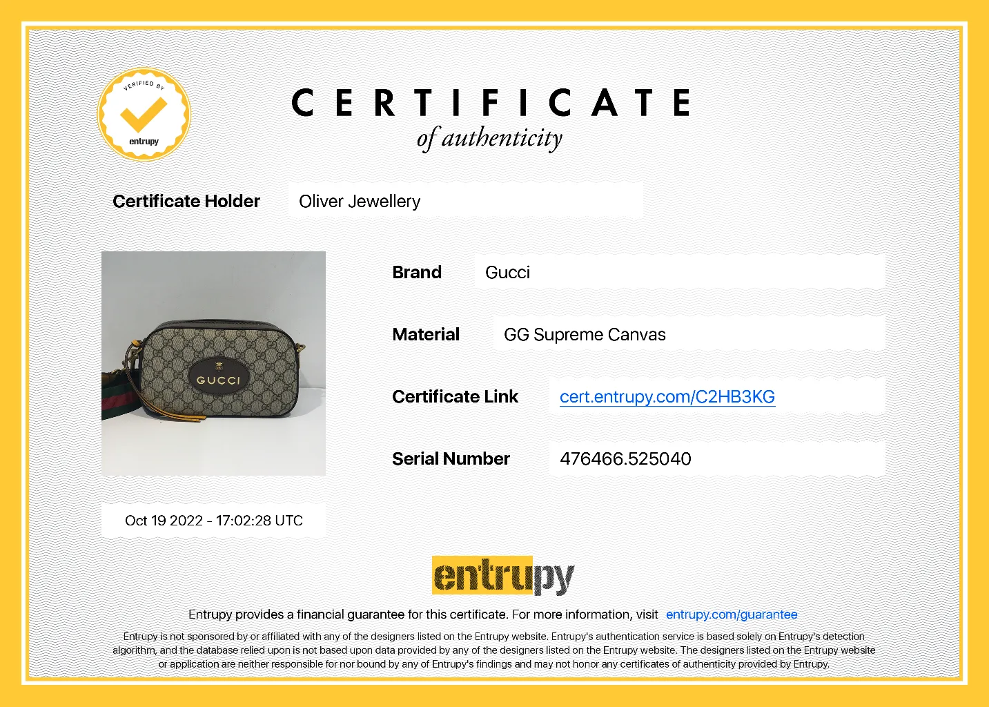 Gucci Neo Vintage GG Supreme Messenger Bag w/ Box image indicator(3)