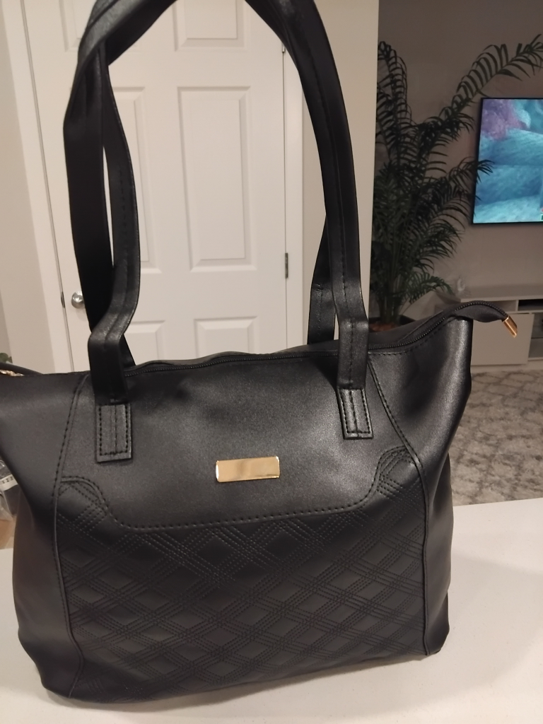 Black Quilted Handbag Set - photo 4