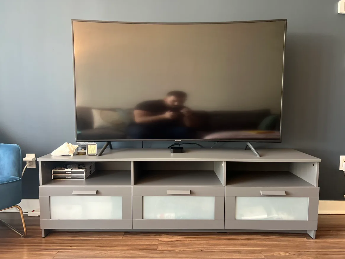 IKEA BRIMNES TV Bench - grey thumbnail