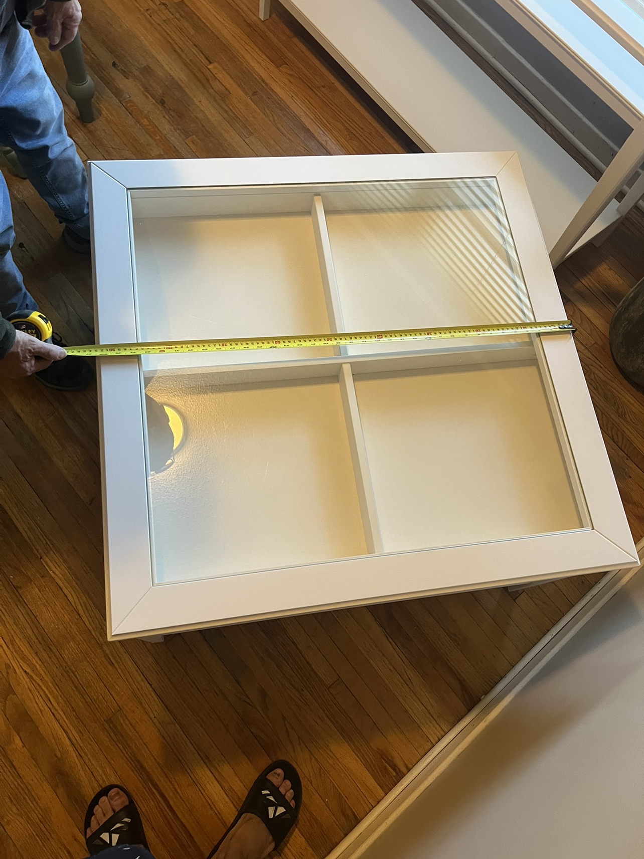 White Coffee Table and Console Table Set - photo 5