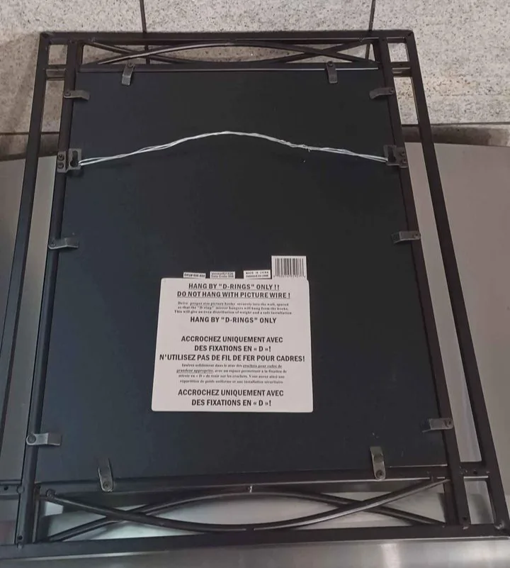 Black Metal Framed Mirror image indicator(2)