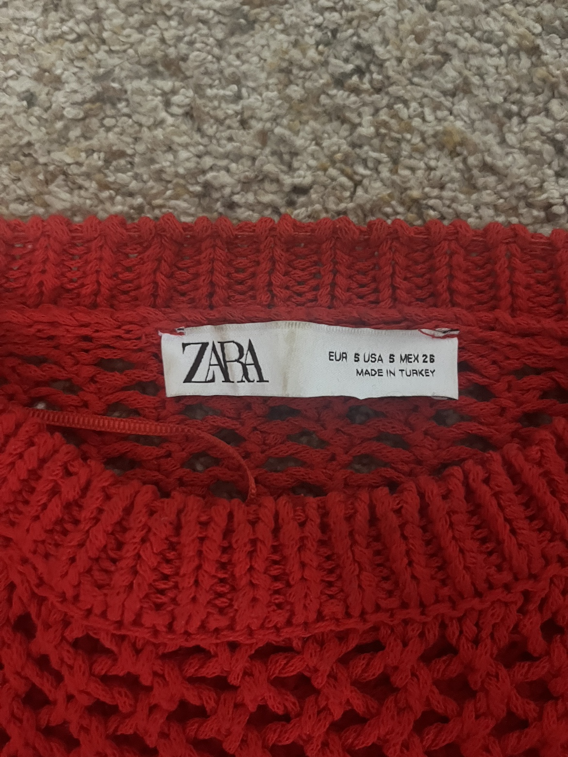 Zara Red Knit Sweater - photo 3