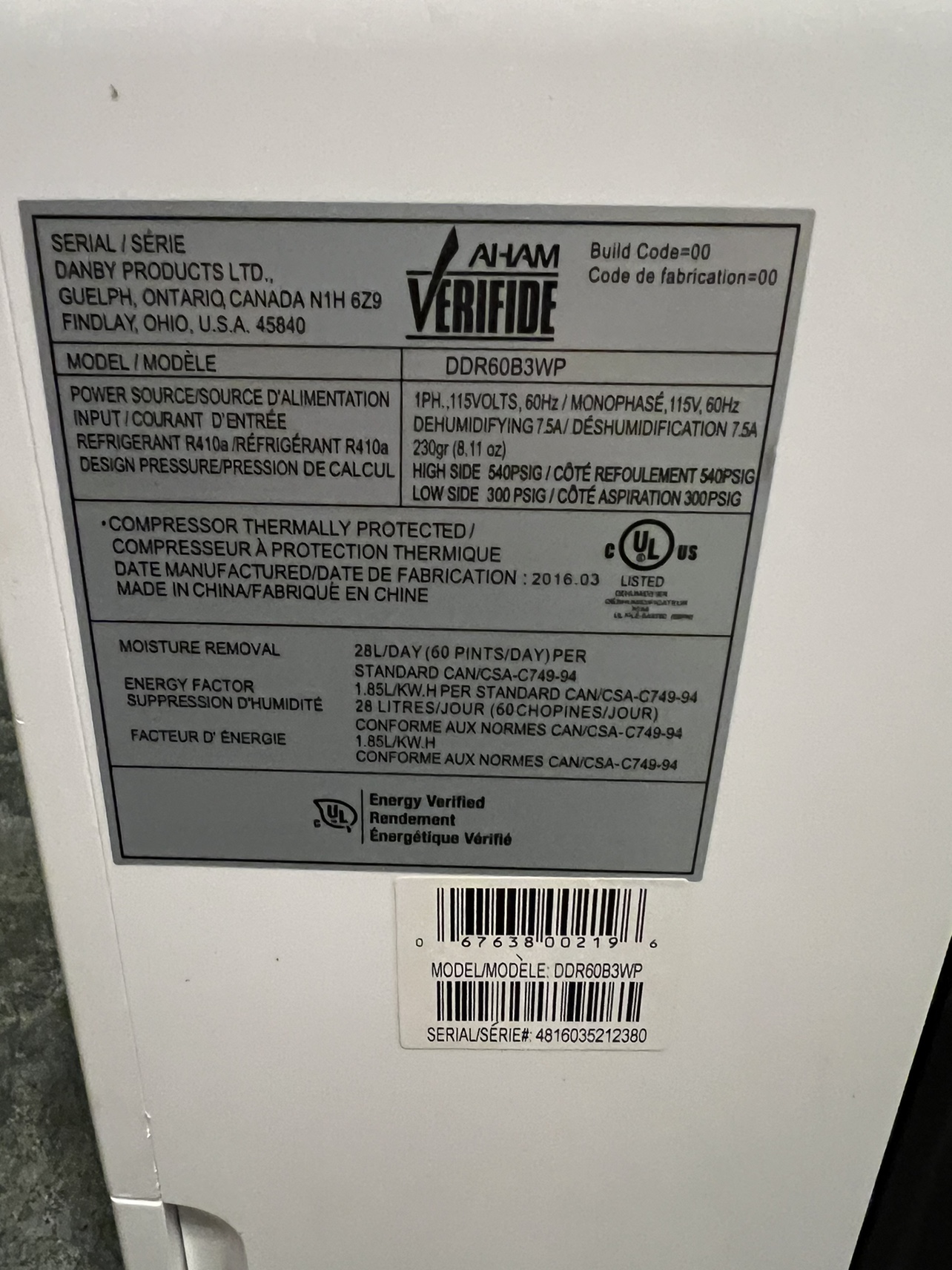 Danby Premiere Dehumidifier - photo 5