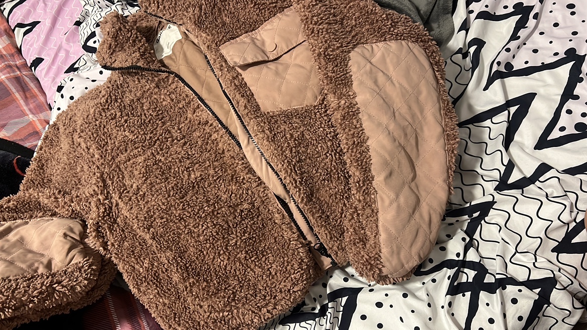 Garage Brown Fuzzy Jacket - photo 4