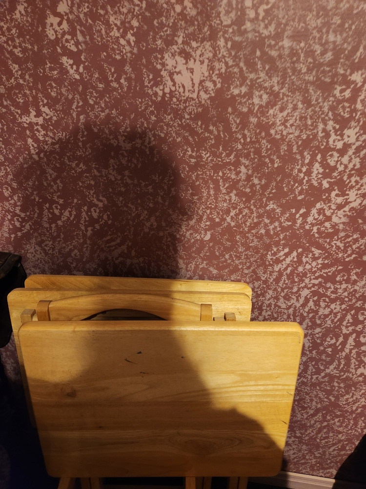 Set of Three Wooden TV Trays