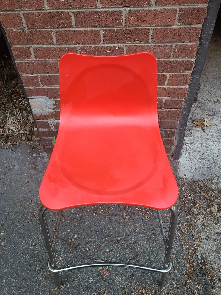 Abbs One Red Bar Stool 🥕 thumbnail