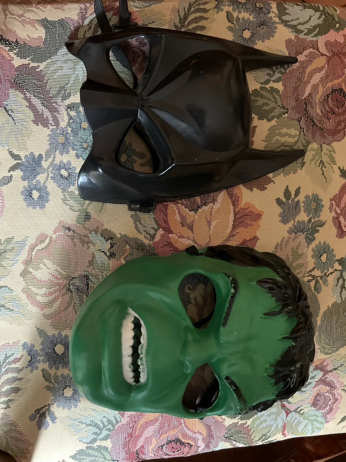 Set of Halloween  Batman and Hulk Masks thumbnail