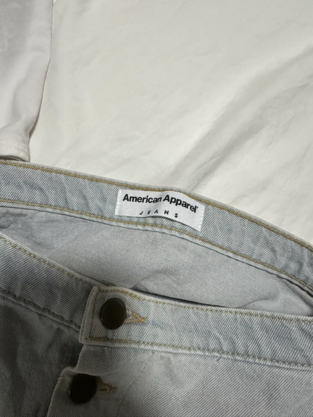 american apparel a line denim skirt image indicator(2)