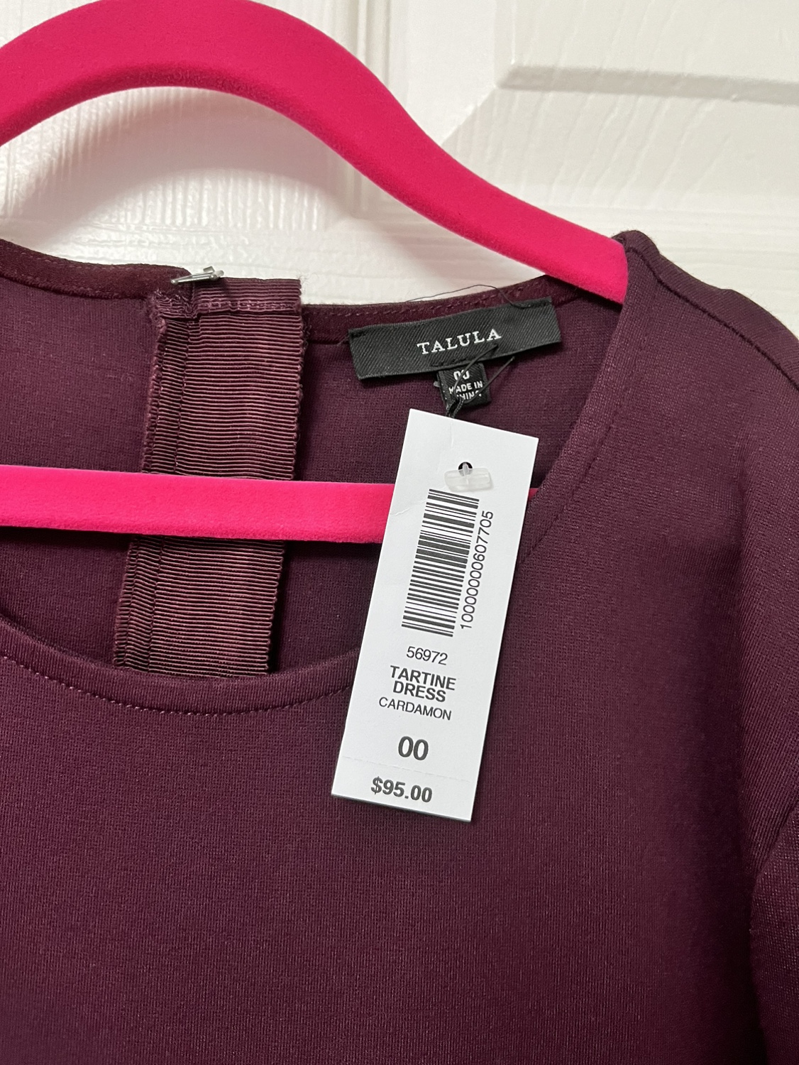 Talula Burgundy Dress Size 00 - photo 3
