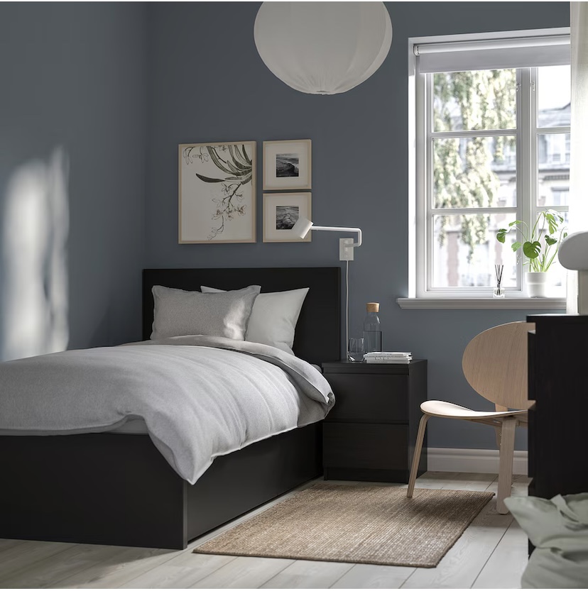 IKEA MALM Single Bed Frame with Storage Drawers