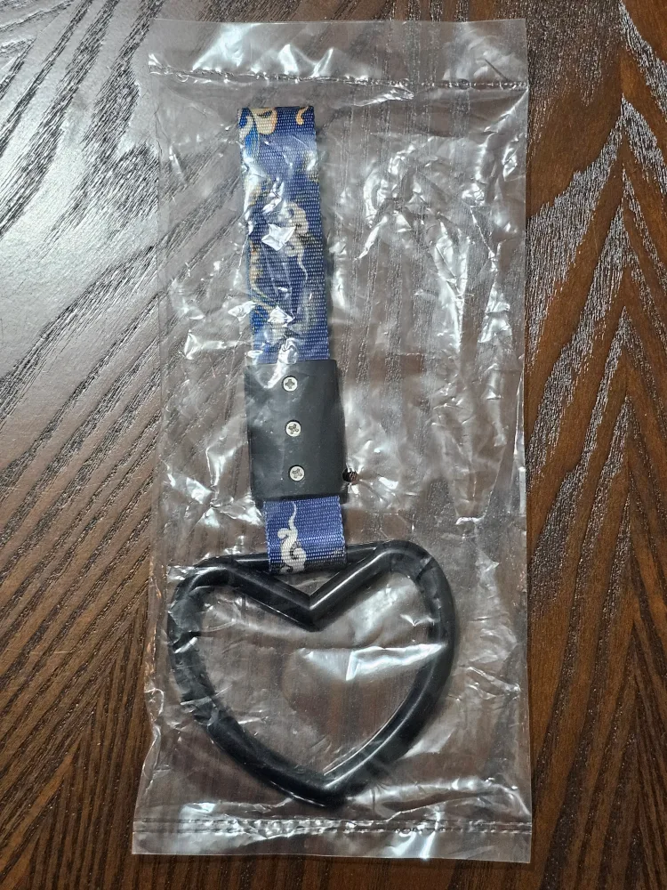JDM Tsurikawa Heart  Charm - Black/Blue thumbnail