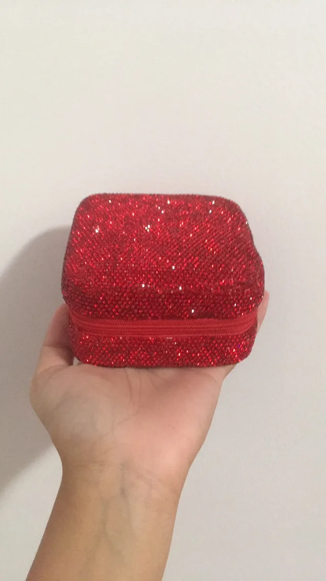 Red Rhinestone Jewelry Box thumbnail
