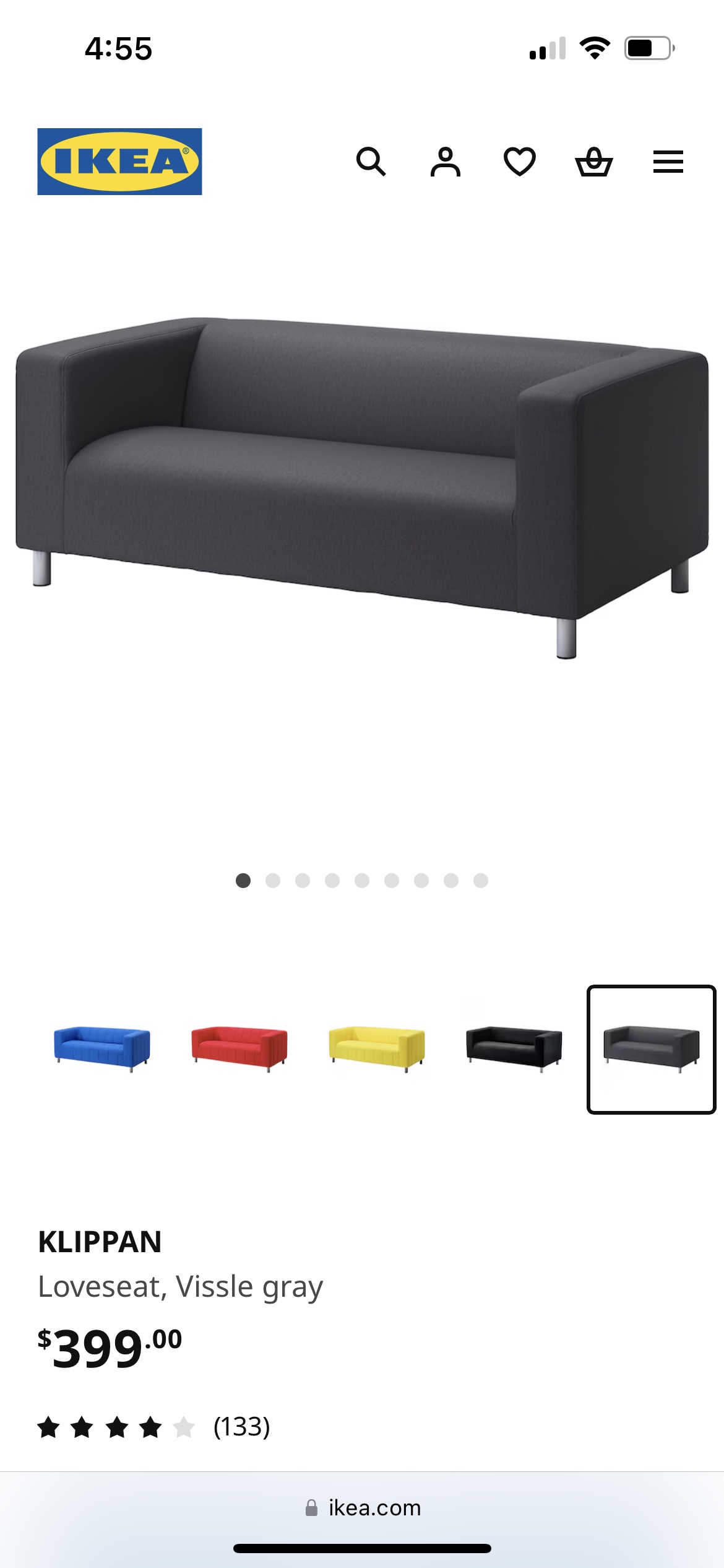 IKEA KLIPPAN Loveseat - photo 2