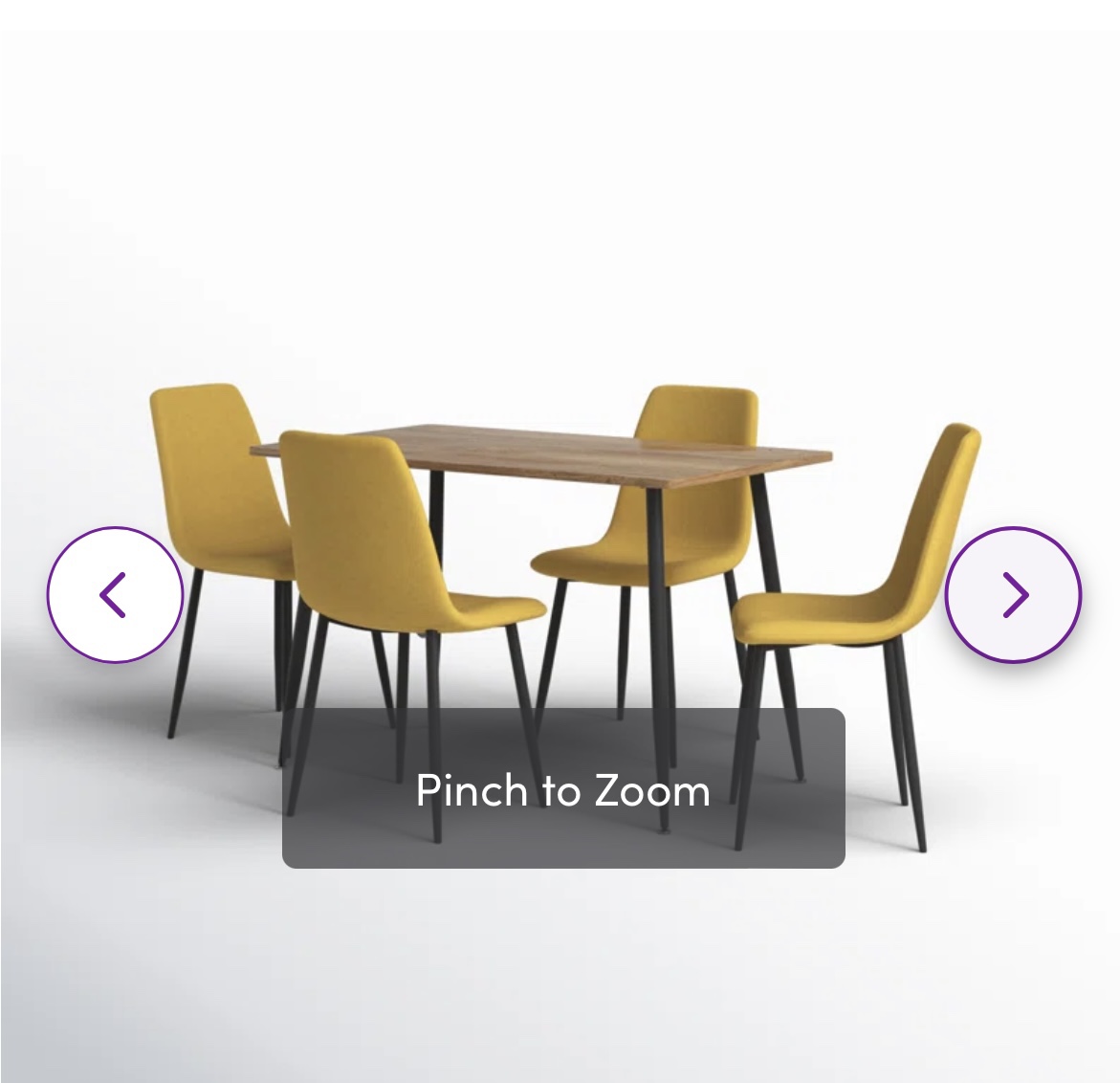 Dining Table with 4 uplholstered chairs - photo 3