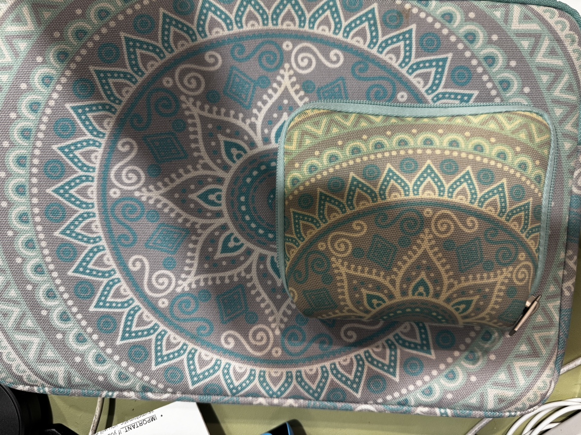 Mandala Laptop Sleeve with Matching Mouse Pouch