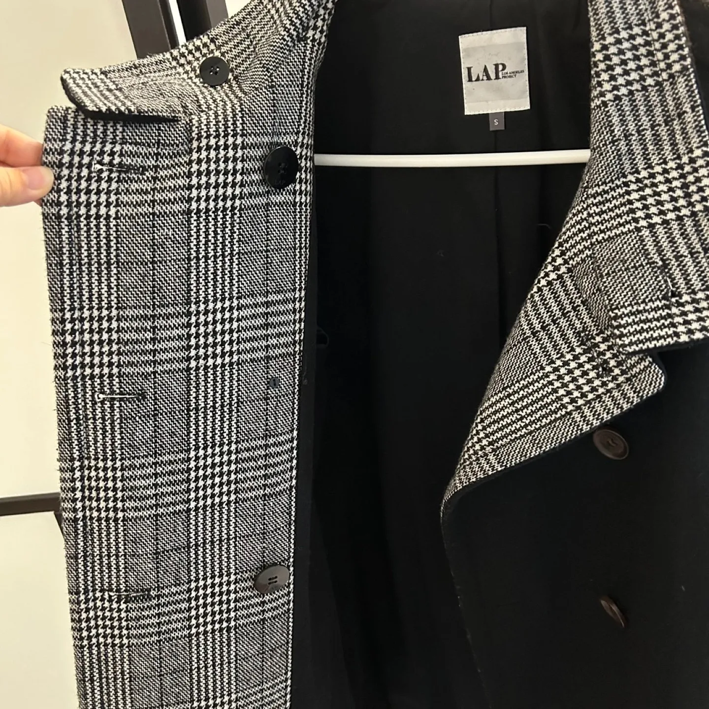 Dry cleaned Women's Black Coat image indicator(3)