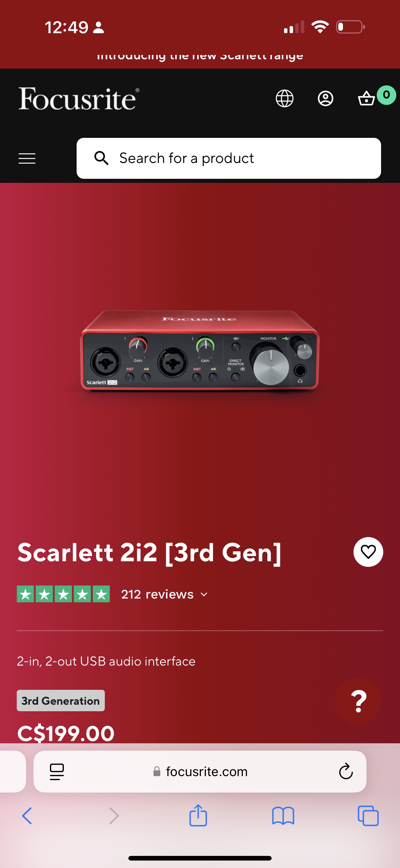 KARAOKE OR RECORDING Focusrite Scarlett 2i2 3rd Gen - photo 5